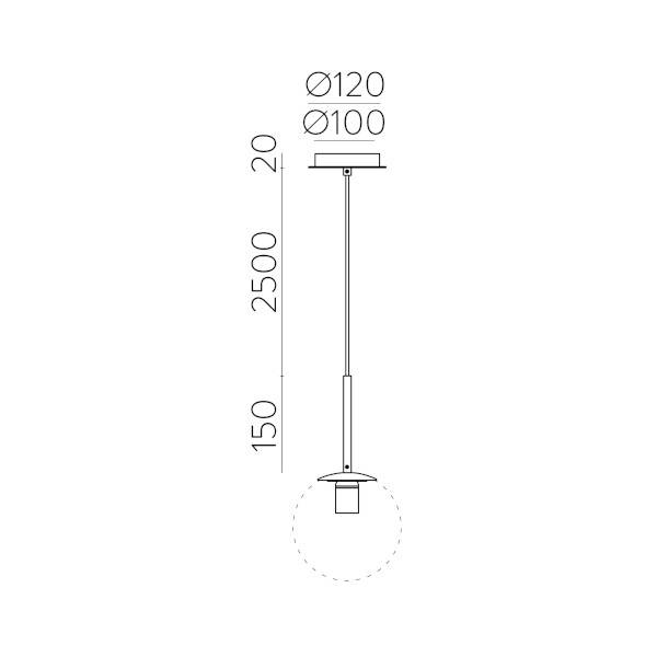 ACBlighting-Parma-1L-dimensions ACBlighting-Parma-1L-dimensions